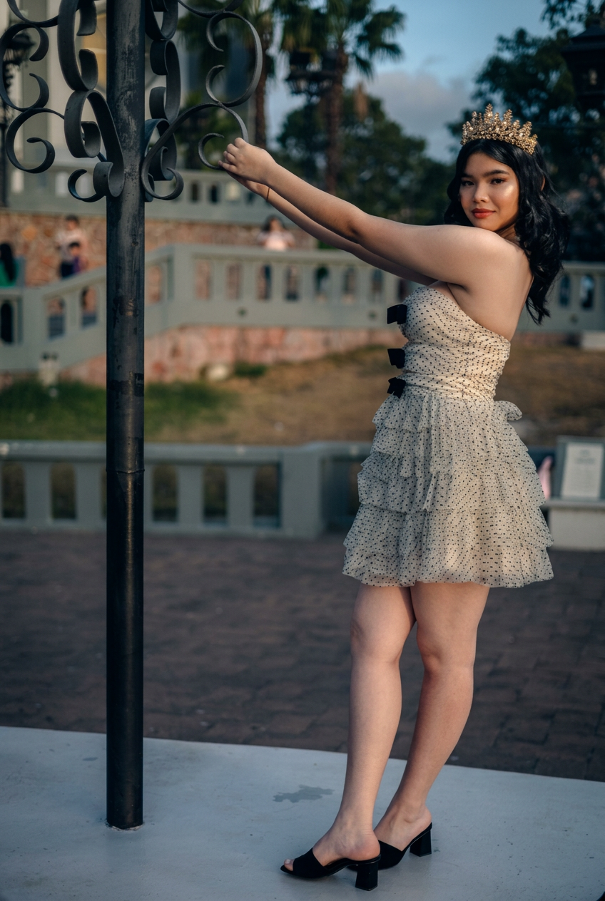 Ciara Violette en su sesión de quince años